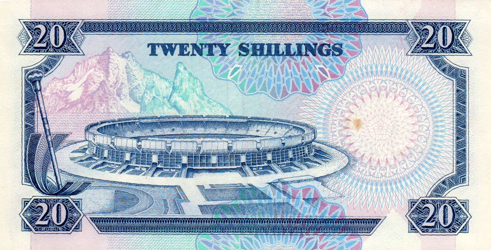 Kenya 20 1990 UNC P-25/c